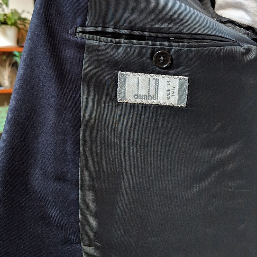 Dunhill Navy Sport Coat 42R - Picture 5 of 8